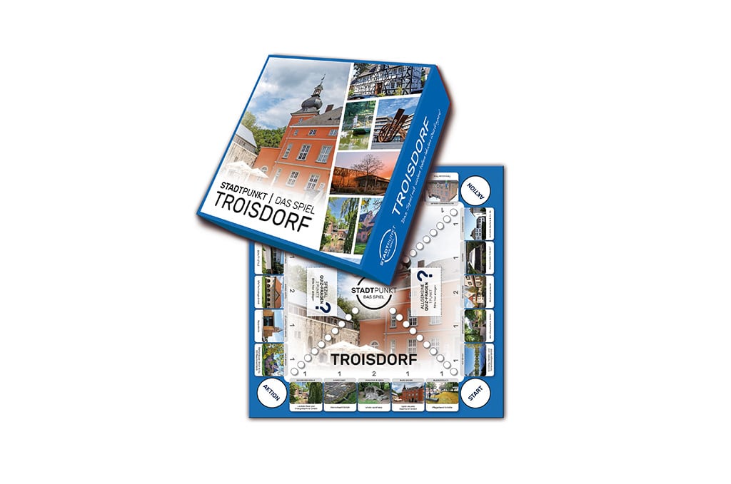 Stadtpunkt Troisdorf - das Brettspiel zur Stadt jetzt im Onlineshop der KS Gruppe erhältlich